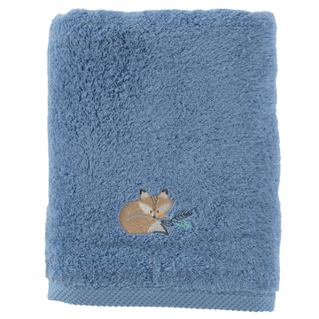 Noisette Blue Cotton Bath Towel - Carré Blanc Canada