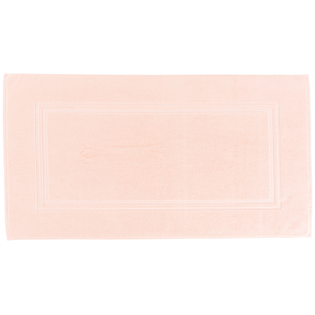 Lola II peach cotton bathmat - Carré Blanc Canada