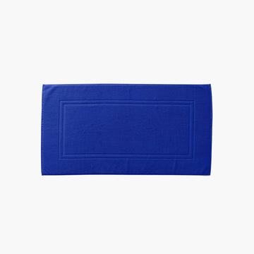 Lola II Cobalt Cotton Bathmat - Carré Blanc Canada