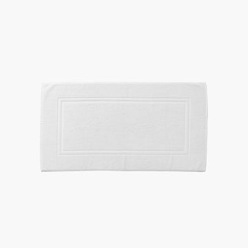 Lola II White Cotton Bathmat - Carré Blanc Canada