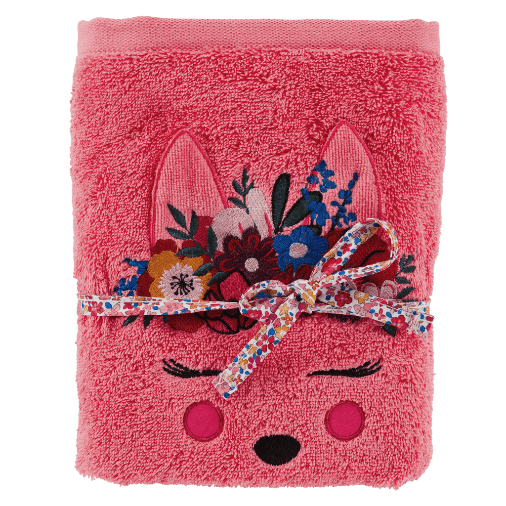 Colourful Embroidered Cotton Towel - Carré Blanc Canada