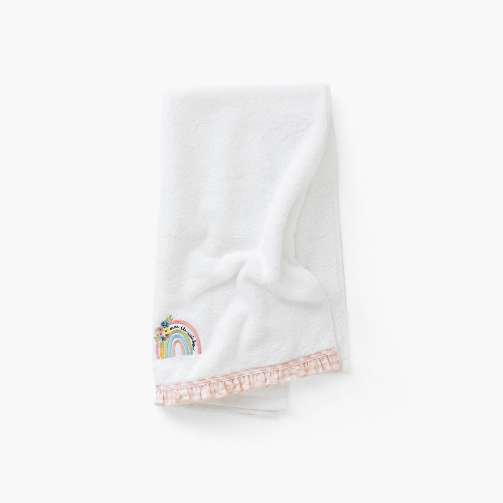 Rêve D'or Embroidered Bath Towel - Carré Blanc Canada