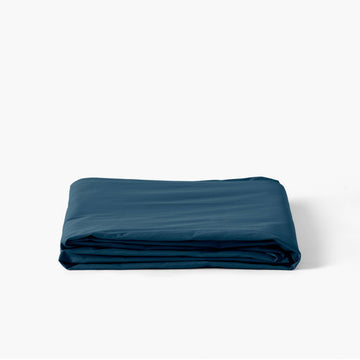 Flatsheet in Cotton Percale Neo Prussian Blue - Carré Blanc Canada