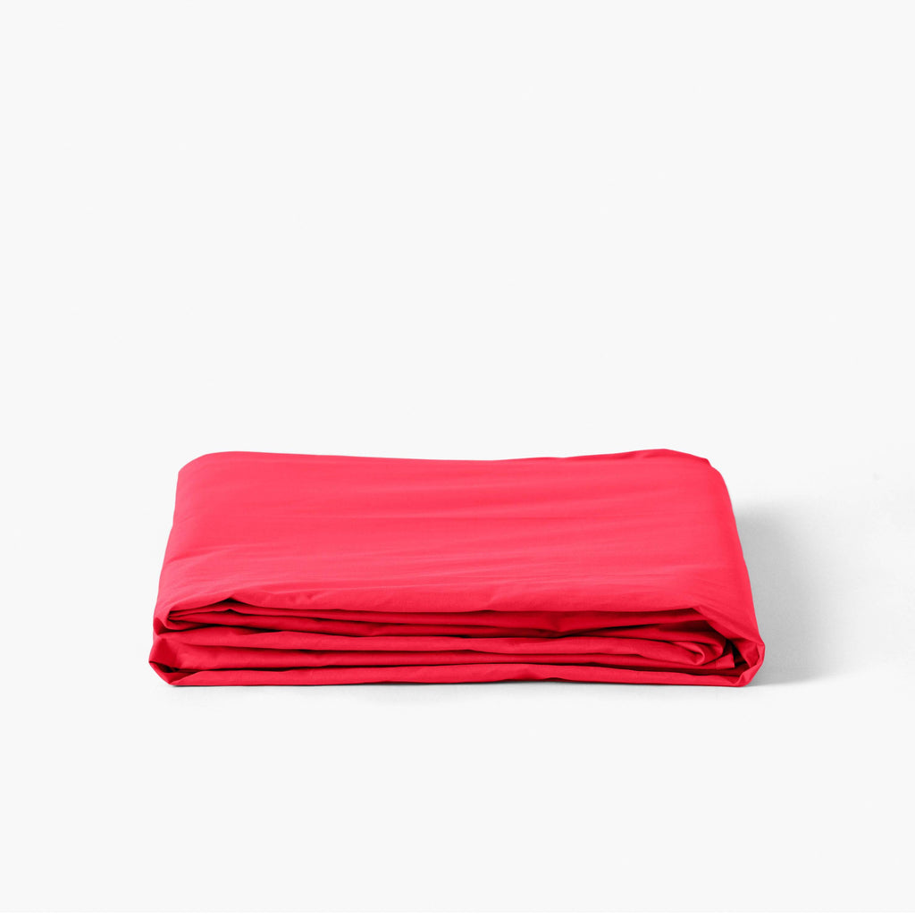 Flatsheet in Cotton Percale Neo Raspberry - Carré Blanc Canada