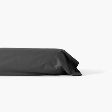 Neo Anthracite Cotton Percale Bolster Cover - Carré Blanc Canada