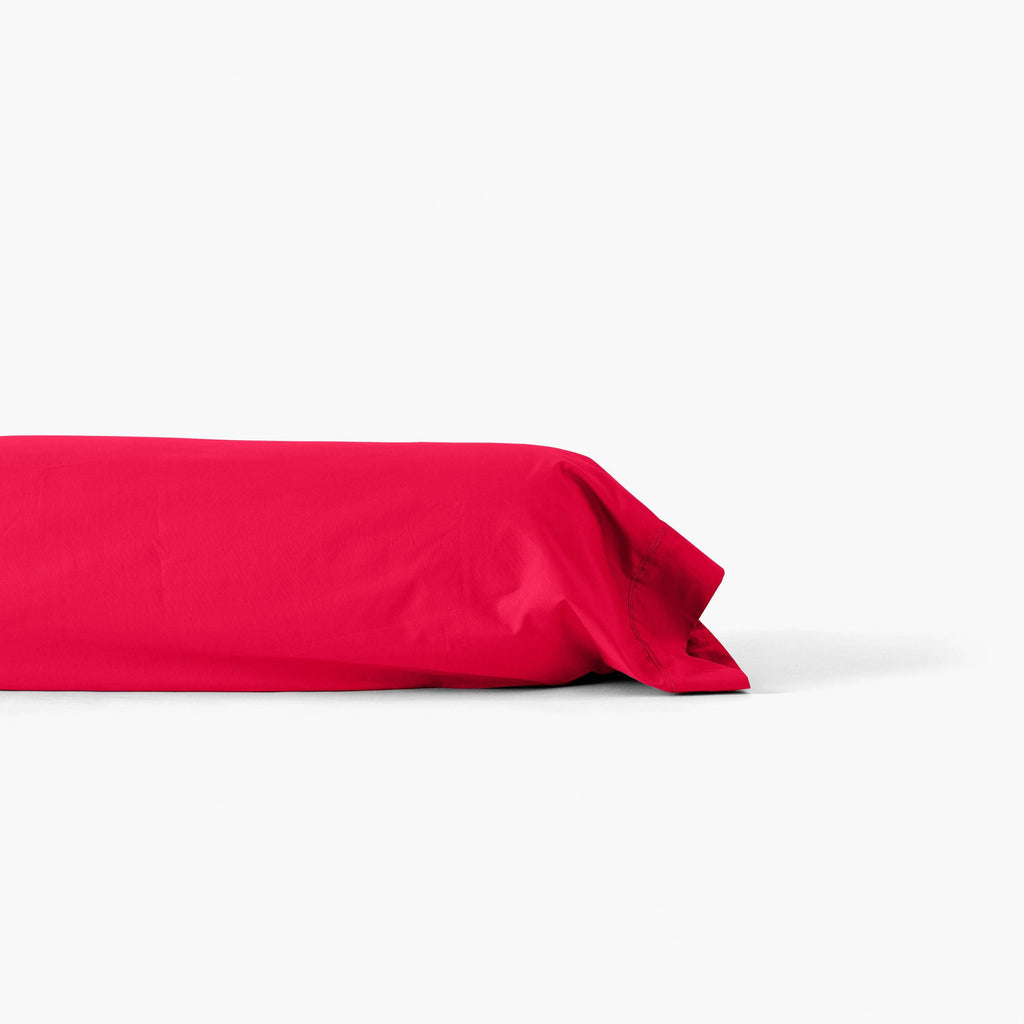 Neo Raspberry Cotton Percale Bolster Case - Carré Blanc Canada