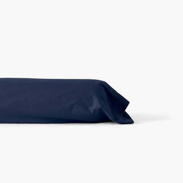 Neo Navy Cotton Percale Bolster Case - Carré Blanc Canada