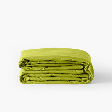 Duvet Cover in Cotton Percale Neo Green - Carré Blanc Canada