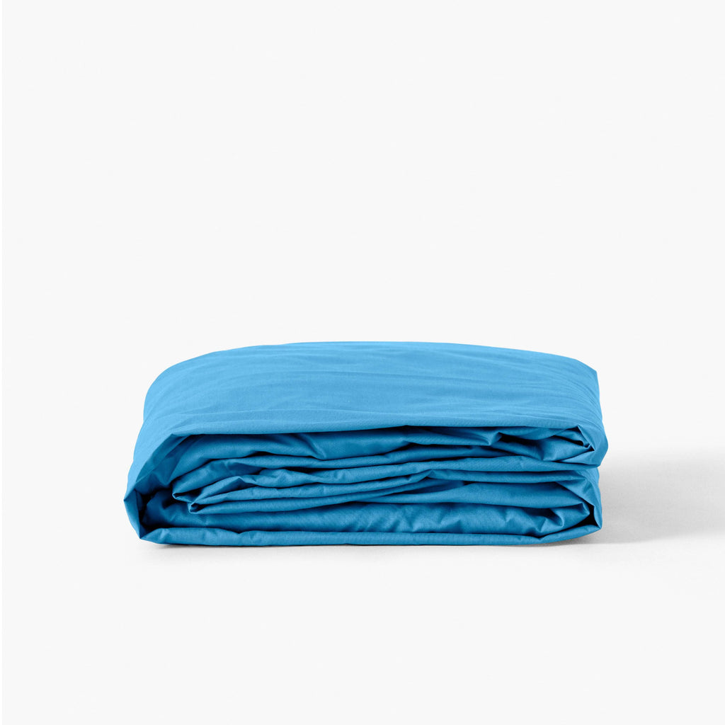 Fitted Sheet in Cotton Percale Neo Azure - Carré Blanc Canada