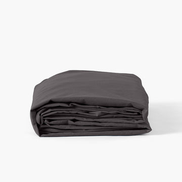 Fitted Sheet in Washed Cotton Songe Charcoal - Carré Blanc Canada