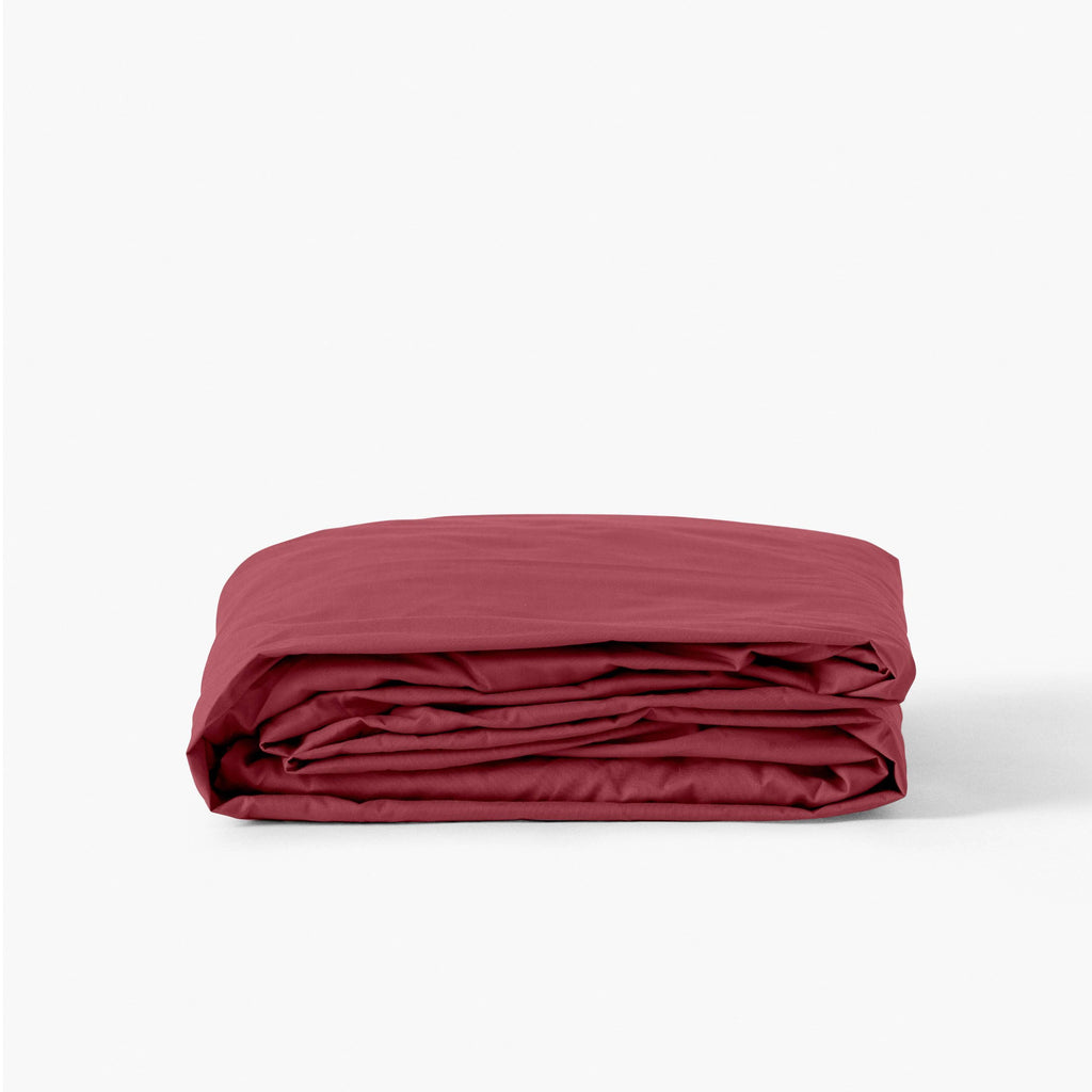 Fitted Sheet in Cotton Percale Neo Berry - Carré Blanc Canada