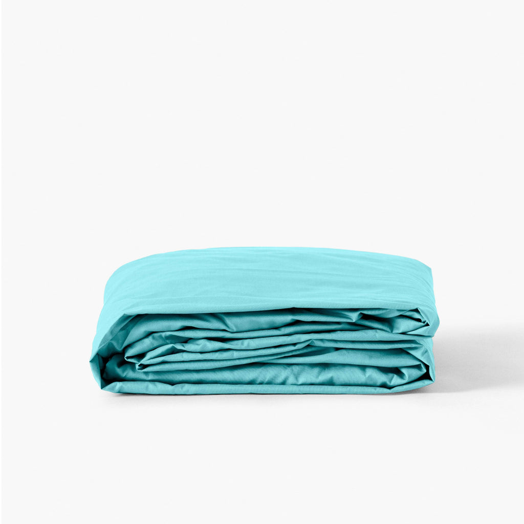 Fitted Sheet in Cotton Percale Neo Lagoon - Carré Blanc Canada