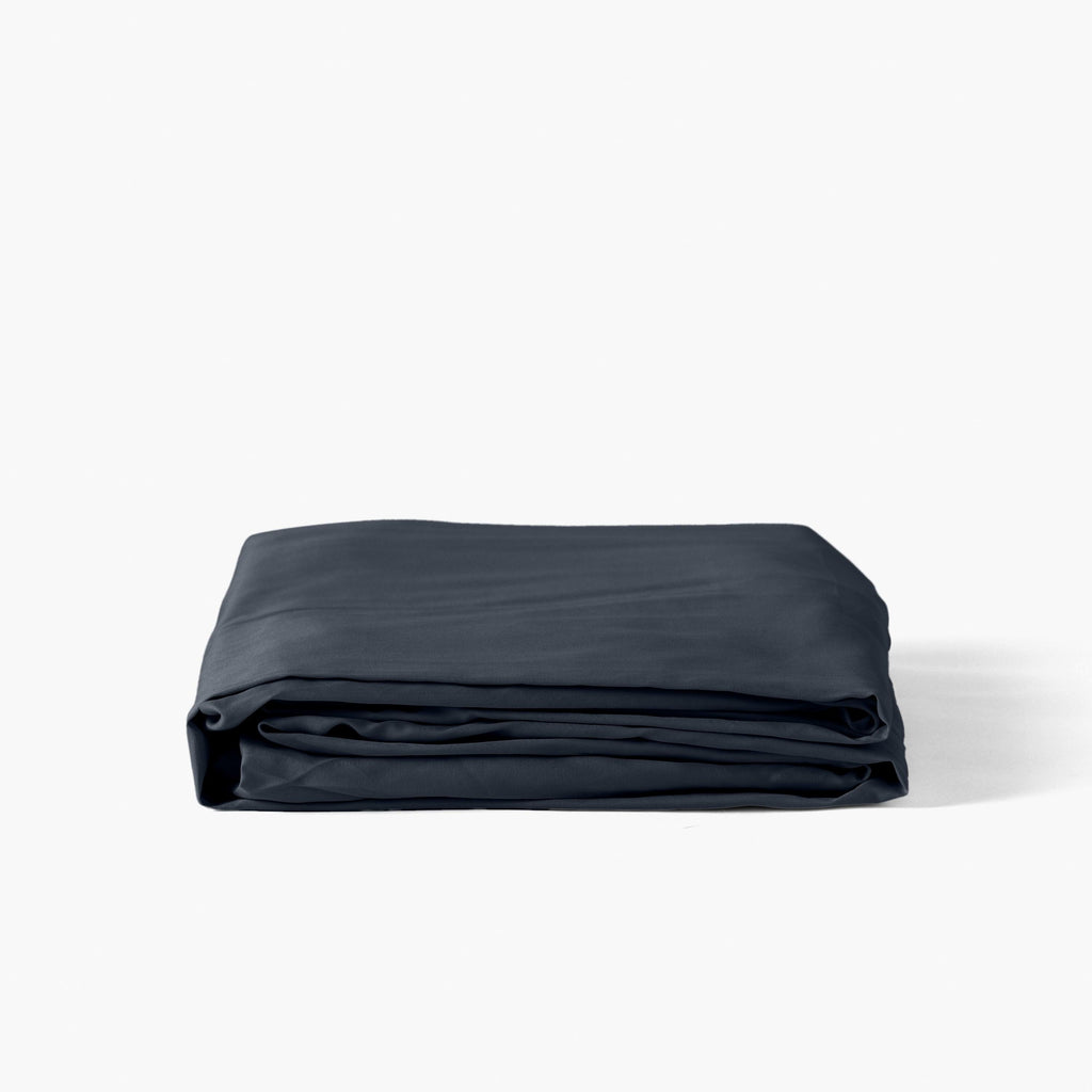 Fitted Sheet in Cotton Satin Prestige Midnight Blue - Carré Blanc Canada