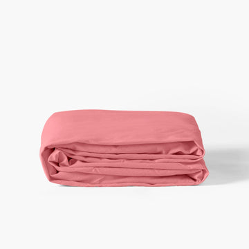 Fitted Sheet in Pure Organic Washed Cotton Souffle Petal - Carré Blanc Canada