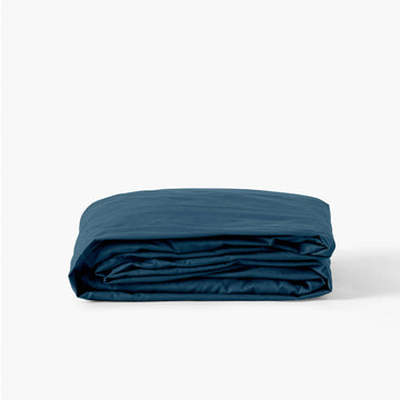 Fitted Sheet in Cotton Percale Neo Prussian Blue - Carré Blanc Canada