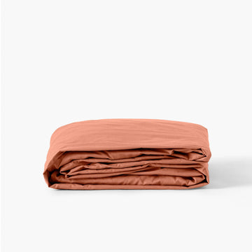 Fitted Sheet in Cotton Percale Neo Terracotta - Carré Blanc Canada