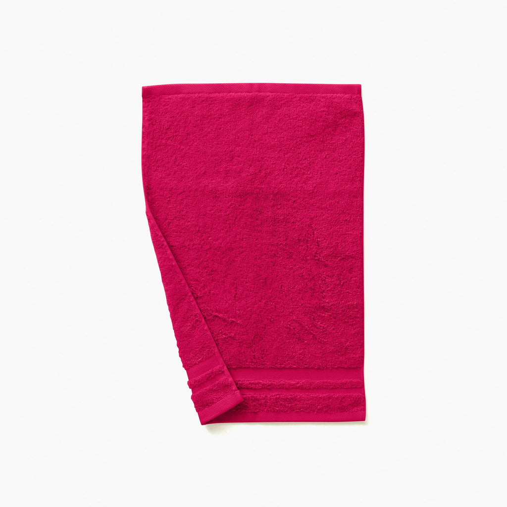 Lola II Raspberry Cotton Guest Towel - Carré Blanc Canada