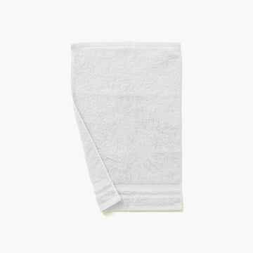 Lola II White Cotton Guest Towel - Carré Blanc Canada